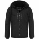 A. Salvarini Herren Winterjacke AS332 Schwarz Größe L - Gr. L