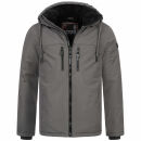 A. Salvarini Herren Winterjacke AS332 Dunkelgrau...