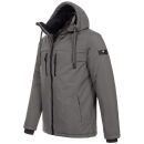 A. Salvarini Herren Winterjacke AS332 Dunkelgrau Größe XXXL - Gr. 3XL