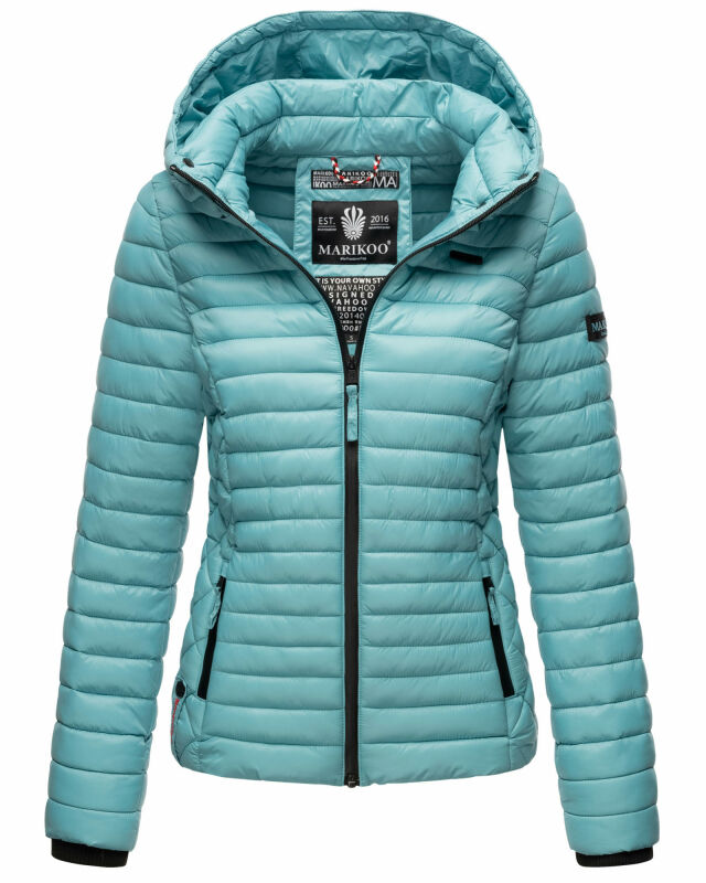 Marikoo Damen Steppjacke Samtpfote B600 Misty Blue Größe S - Gr. 36