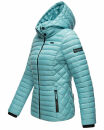 Marikoo Damen Steppjacke Samtpfote B600 Misty Blue Größe S - Gr. 36