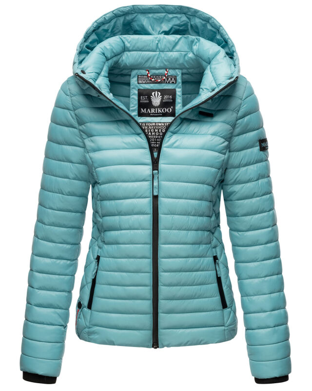Marikoo Damen Steppjacke Samtpfote B600 Misty Blue Größe XL - Gr. 42