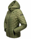 Marikoo Damen Steppjacke Samtpfote B600 Dusty Olive Größe M - Gr. 38