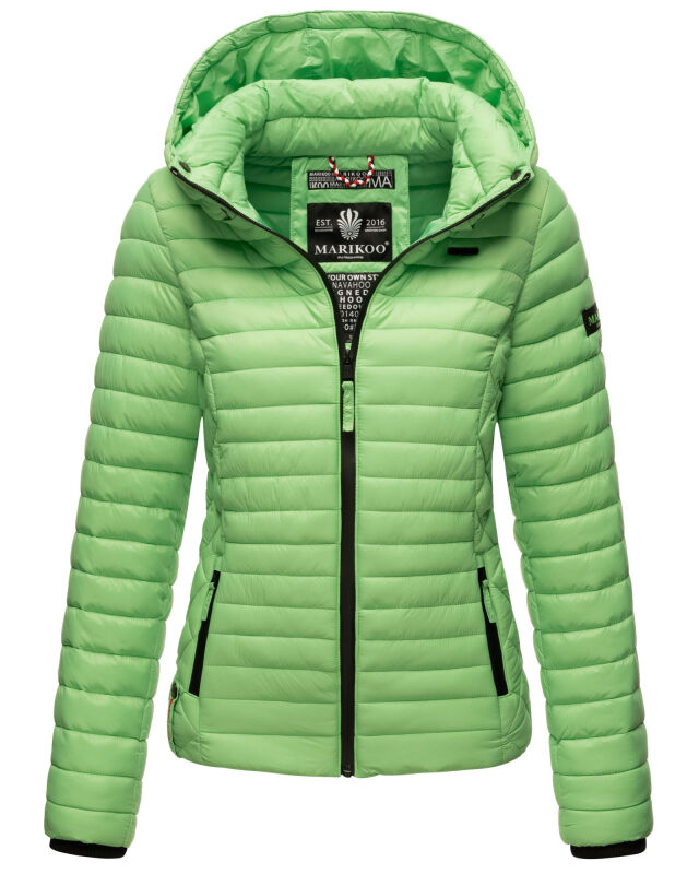 Marikoo Damen Steppjacke Samtpfote B600 Jade Green Größe XXL - Gr. 44