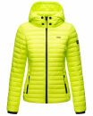Marikoo Damen Steppjacke Samtpfote B600 Neon Green Größe M - Gr. 38