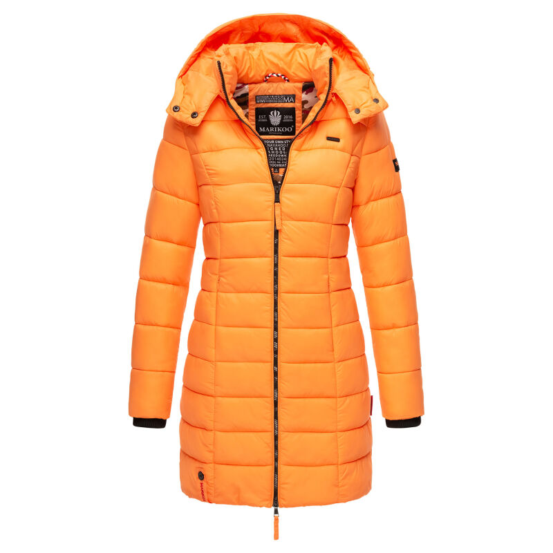 Marikoo Abendsternchen Damen Winter Jacke gesteppt B603 Apricot Sorbet-Größe XS - Gr. 34