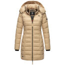 Marikoo Abendsternchen Damen Winter Jacke gesteppt B603 Beige-Größe XS - Gr. 34