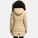 Marikoo Abendsternchen Damen Winter Jacke gesteppt B603 Beige-Größe M - Gr. 38