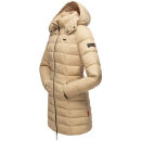 Marikoo Abendsternchen Damen Winter Jacke gesteppt B603 Beige-Größe M - Gr. 38