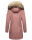 Navahoo Cristal Damen Winterjacke Parka mit Kunstfell B669 Dark-Rose Gr.S