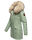 Navahoo Cristal Damen Winterjacke Parka mit Kunstfell B669 Smok-Mint Gr.M