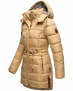 Navahoo Daliee Damen Winter Steppjacke B876 Beige Größe L - Gr. 40