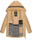 Navahoo Daliee Damen Winter Steppjacke B876 Beige Größe L - Gr. 40