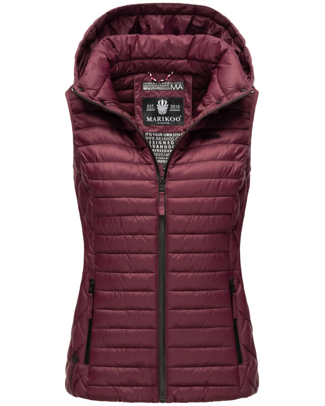 Marikoo Hasenpfote Damen Weste B915 Wine Größe M - Gr. 38