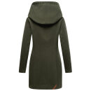 Marikoo Maikoo Damen Mantel mit Kapuze Trenchcoat Jacke B819 Olive Größe XXL - Gr. 44