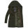 Marikoo Maikoo Damen Mantel mit Kapuze Trenchcoat Jacke B819 Olive Größe XXL - Gr. 44