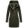Marikoo Maikoo Damen Mantel mit Kapuze Trenchcoat Jacke B819 Olive Größe XXL - Gr. 44