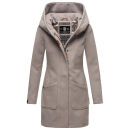 Marikoo Maikoo Damen Mantel mit Kapuze Trenchcoat Jacke...