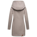 Marikoo Maikoo Damen Mantel mit Kapuze Trenchcoat Jacke B819 Zinc Grey Größe L - Gr. 40
