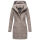 Marikoo Maikoo Damen Mantel mit Kapuze Trenchcoat Jacke B819 Zinc Grey Größe L - Gr. 40