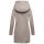 Marikoo Maikoo Damen Mantel mit Kapuze Trenchcoat Jacke B819 Zinc Grey Größe L - Gr. 40