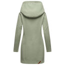 Marikoo Maikoo Damen Mantel mit Kapuze Trenchcoat Jacke B819 Smoky Mint Größe L - Gr. 40