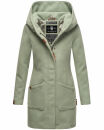 Marikoo Maikoo Damen Mantel mit Kapuze Trenchcoat Jacke...