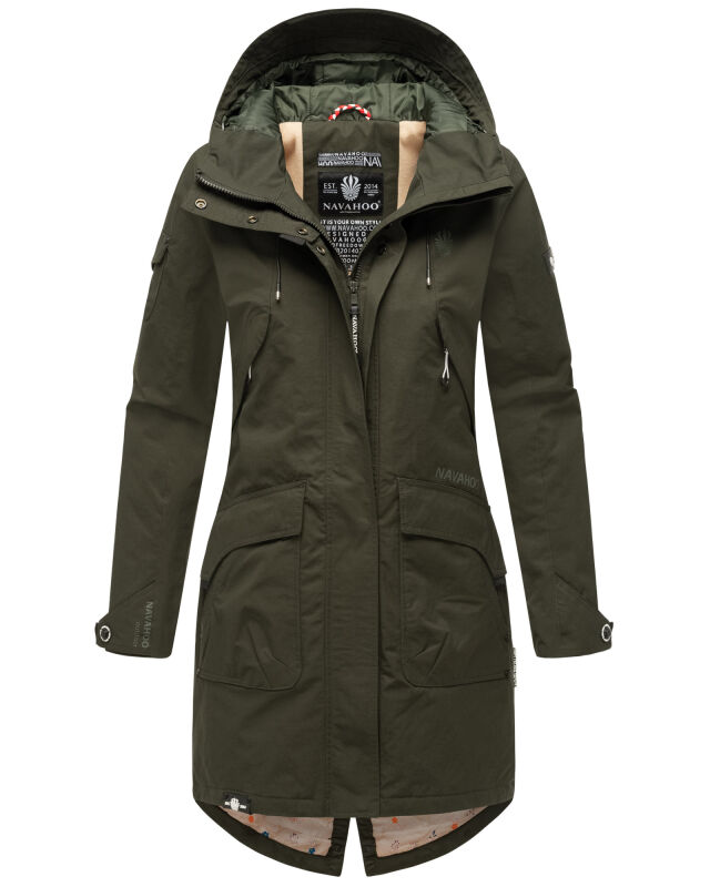 Navahoo Pfefferschote Damen Parka B920 Olive Größe S - Gr. 36