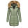 Marikoo Rose Damen Winter Jacke gesteppt lang B647 Smokey Mint-Größe S - Gr. 36