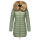 Marikoo Rose Damen Winter Jacke gesteppt lang B647 Smokey Mint-Größe S - Gr. 36