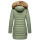 Marikoo Rose Damen Winter Jacke gesteppt lang B647 Smokey Mint-Größe S - Gr. 36