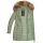 Marikoo Rose Damen Winter Jacke gesteppt lang B647 Smokey Mint-Größe XXL - Gr. 44