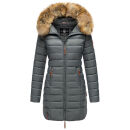 Marikoo Rose Damen Winter Jacke gesteppt lang B647 Stormy...