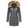 Marikoo Rose Damen Winter Jacke gesteppt lang B647 Stormy Blue-Größe XS - Gr. 34