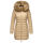Marikoo Rose Damen Winter Jacke gesteppt lang B647 Beige-Größe XS - Gr. 34