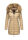 Marikoo Rose Damen Winter Jacke gesteppt lang B647 Beige-Größe XL - Gr. 42