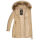 Marikoo Rose Damen Winter Jacke gesteppt lang B647 Beige-Größe XL - Gr. 42