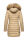 Marikoo Rose Damen Winter Jacke gesteppt lang B647 Beige-Größe XL - Gr. 42