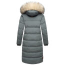 Marikoo Schneesternchen Damen Wintermantel B890 Stormy Blue Größe L - Gr. 40