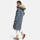 Marikoo Schneesternchen Damen Wintermantel B890 Stormy Blue Größe L - Gr. 40