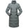 Marikoo Schneesternchen Damen Wintermantel B890 Stormy Blue Größe L - Gr. 40