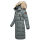 Marikoo Schneesternchen Damen Wintermantel B890 Stormy Blue Größe L - Gr. 40