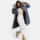 Marikoo Schneesternchen Damen Wintermantel B890 Stormy Blue Größe XL - Gr. 42