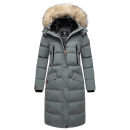 Marikoo Schneesternchen Damen Wintermantel B890 Stormy Blue Größe XL - Gr. 42