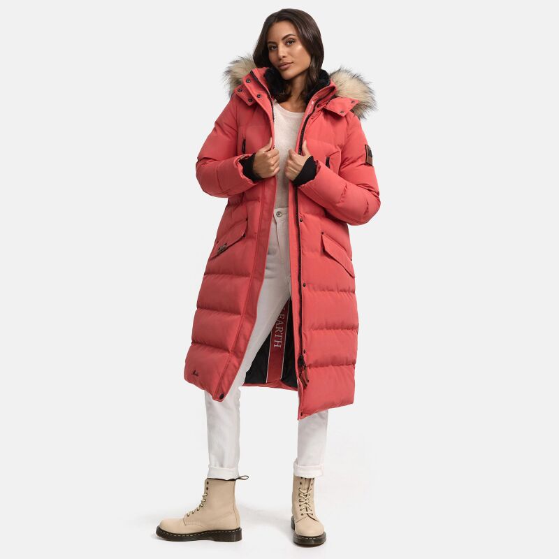 Marikoo Schneesternchen Damen Wintermantel B890 Rouge Größe XL - Gr. 42