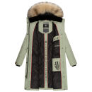 Marikoo Schneesternchen Damen Wintermantel B890 Smokey Mint Größe XL - Gr. 42