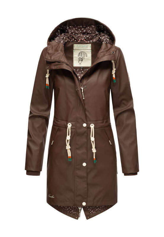 Navahoo Tropical Storm Damen Regenjacke B919 Dark Choco Größe XS - Gr. 34