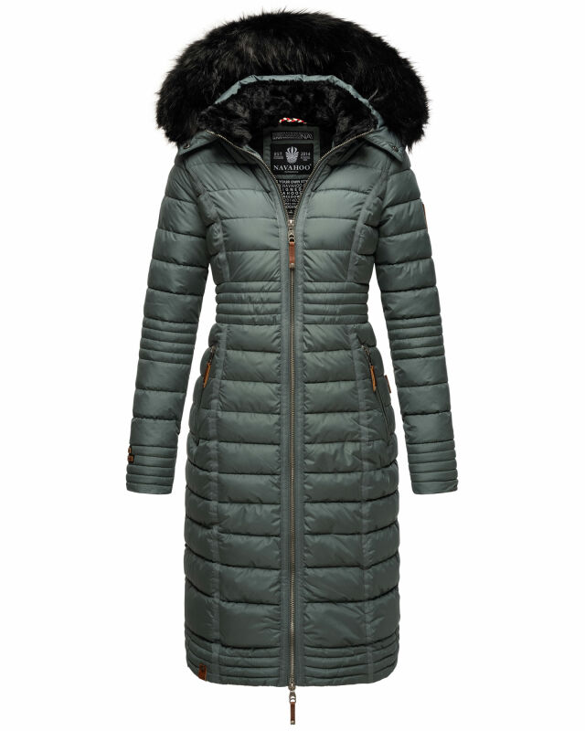 Navahoo Umay Damen Winter-Mantel B670 Stormy Blue Größe M - Gr. 38