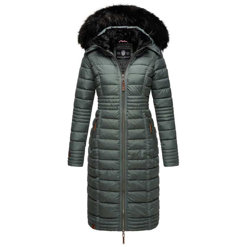 Navahoo Umay Damen Winter-Mantel B670 Stormy Blue Größe XL - Gr. 42