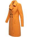 Navahoo Wooly Damen Trenchcoat Winter Mantel B661 Apricot Sorbet Größe XXXL - Gr. 46